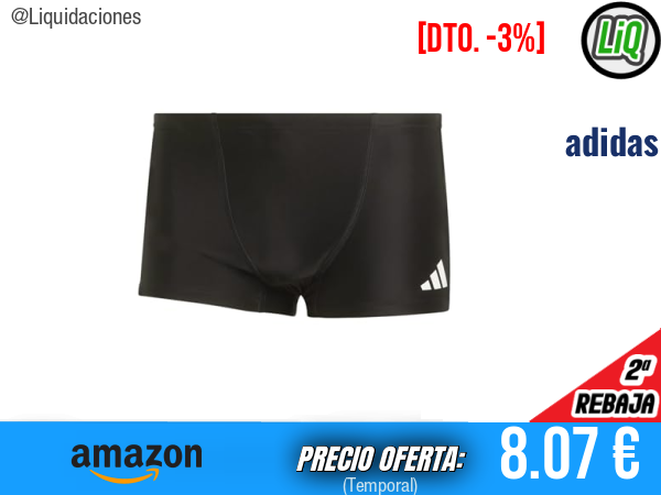 adidas Sport Swim Boxers Swimwear en Negro, máximo confort en el agua. ✨hombre
Talla: 42