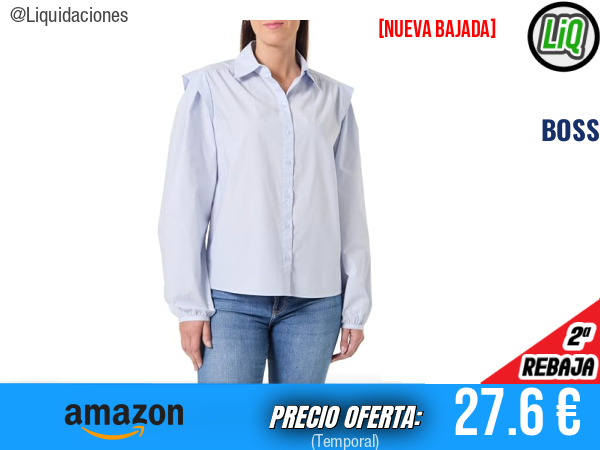 BOSS C_Bosally 10276100 01 en Azul Claro/Pastel Blue 456: estilo elegante y fresco. ✨mujer
Talla: 38