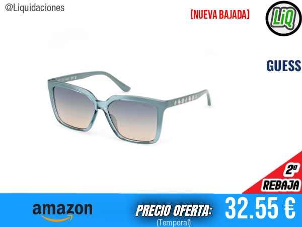 Guess Sunglasses: gafas de sol verdes con estilo irresistible. ✨mujer
Talla: 140/13/44,9