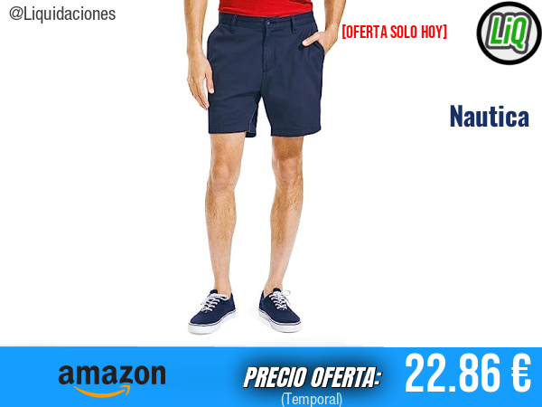 Nautica Shorts Casuales Azul: Estilo y Comodidad para el Día a Día. ✨hombre
Talla: 38