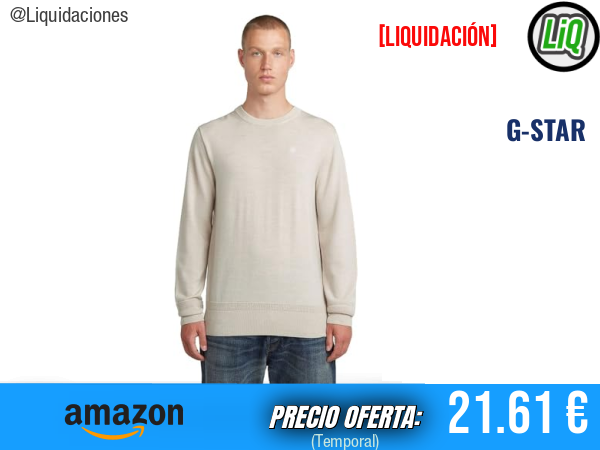 G-STAR Premium Core R Knit: estilo premium para destacar cada día. ✨hombre
Talla: XL