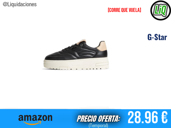 G-Star Raw LHANA IV Lea Cup en Negro: estilo urbano con carácter. ✨mujer
Talla: 37 EU