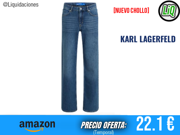 KARL LAGERFELD JEANS Mid Rise Relaxed Denim Azul oscuro lavado: estilo premium y comodidad todo el día. ✨mujer
Talla: 27W / 32L