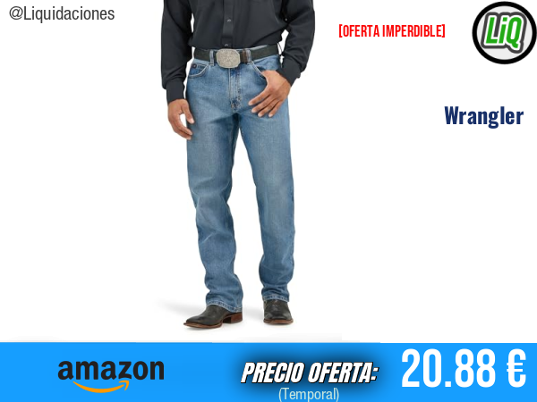 Wrangler Jeans Originales de Mezclilla, Estilo Atemporal y Máxima Comodidad. ✨hombre
Talla: 40W / 34L