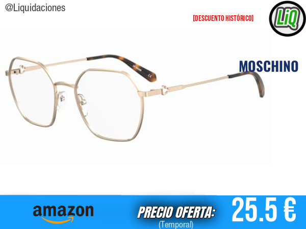 Gafas de Vista MOSCHINO LOVE MOL614 000 ROSE GOLD: estilo glam en rose gold para destacar. ✨mujer
Talla: 52