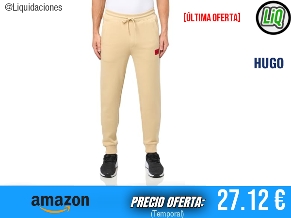 HUGO Pantalones Deportivos de Ajuste Regular con Logotipo Cuadrado y Cordón, estilo urbano y comodidad premium. ✨hombre
Talla: XL