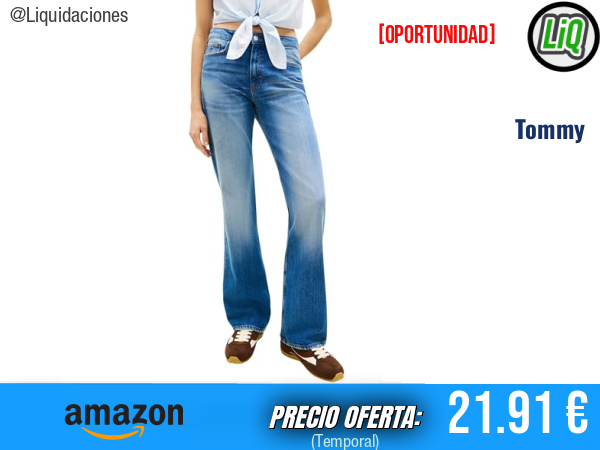 Tommy Jeans Vaqueros Cleo Bootcut de Talle Medio en Denim Azul para un Look Atemporal. ✨mujer
Talla: 29W / 30L