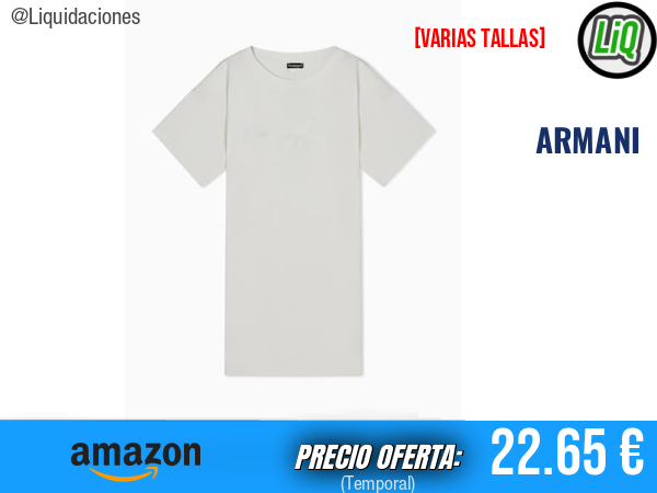 EMPORIO ARMANI: Vestido beige con logotipo de esponja para elevar tu estilo.mujer
Talla: M y L