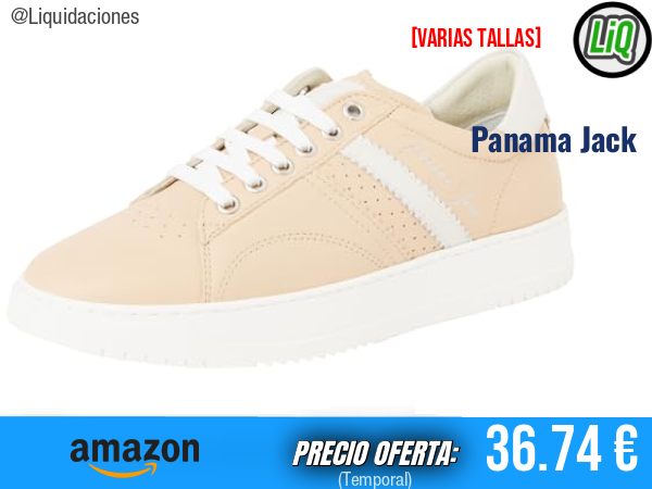 Panama Jack Zapatillas Gia en Beige B5: estilo y comodidad para tu día a día. ✨mujer
Talla: 36 y 39