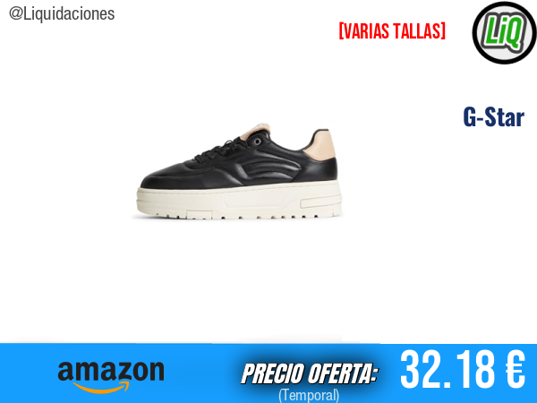 G-Star Raw LHANA IV Lea Cup en negro: estilo icónico para destacar. ✨mujer
Talla: 36 y 37