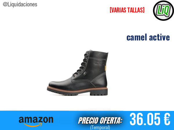 Botas camel active en negro: eleva tu estilo con comodidad y actitud. ✨mujer
Talla: 39 material exterior: cuero