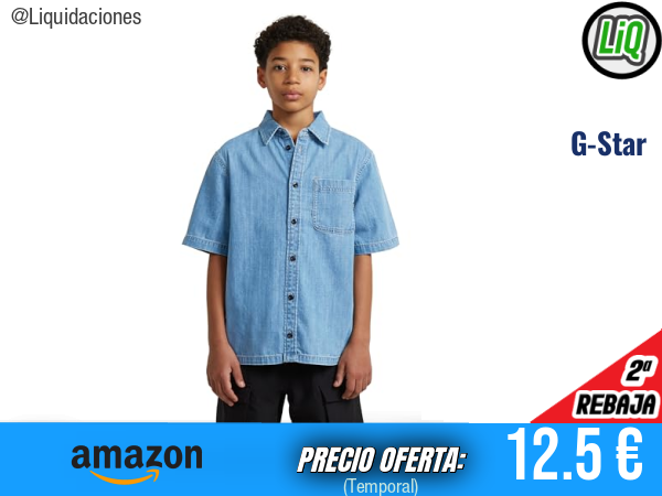 G-Star Alvi Shirt SS: estilo moderno y listo para destacar. ✨niño
Talla: 12 años