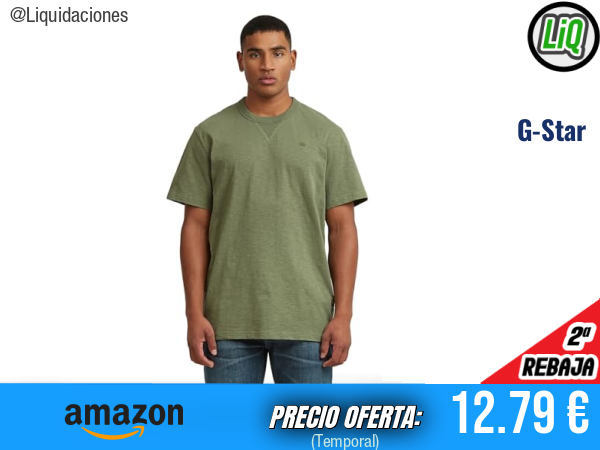 G-Star Nifous T-Shirt Verde, estilo premium para tu día a día. ✨hombre
Talla: M