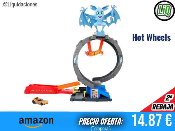 Hot Wheels City Ataque del Murciélago Playset y Coche de Juguete 1:64: Pista con Lanzador y Bucle Ajustable para Máxima Acción. ✨niño
Talla: M