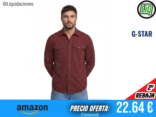 G-STAR Camisa Marine Slim Multicolor Baron Chibi Check (D24963-D818-G907). ✨hombre
Talla: XXL