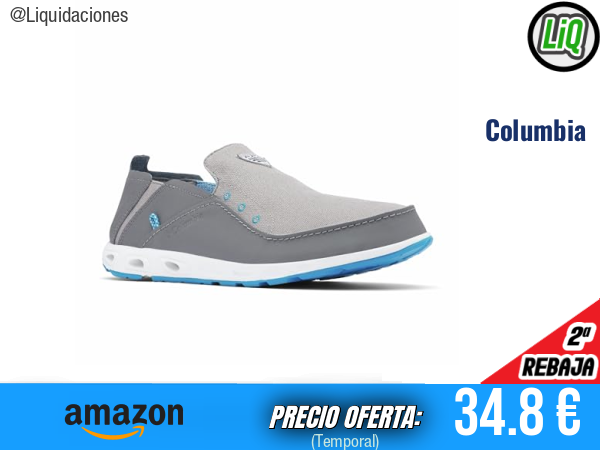 Columbia PFG Bahama Vent - Zapatos náuticos Titanio/Piscina, estilo y frescura para tus días en el agua. ✨hombre
Talla: 42 EU