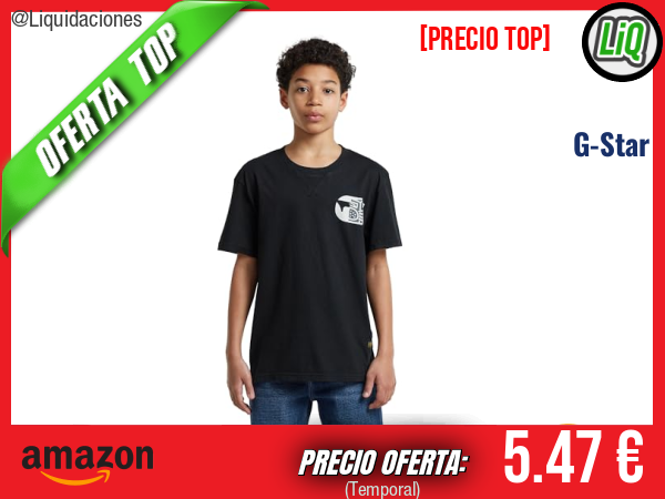 G-Star NIFOUS R T SS: Estilo urbano para el día a día. ✨niño
Talla: 10 años