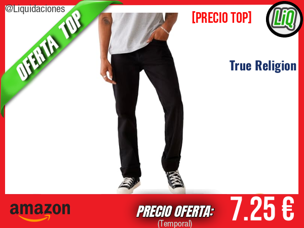 True Religion Ricky Flap Sn 2SB Body Rinse Black: estilo auténtico que destaca. ✨hombre
Talla: 48