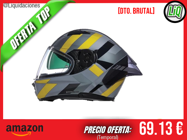 Nolan Casco N60-6 Sport Dinámico 344: estilo deportivo y protección superior. ✨unisex
Talla: XS