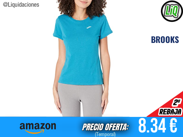 BROOKS Distance Short Sleeve 2.0 T-Shirt: Ligereza y frescura para cada kilómetro. ✨mujer
Talla: 30
