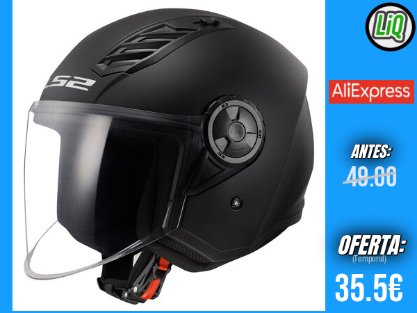 Casco LS2 OF616 Airflow II con Certificación CE (Talla U): Máxima Ventilación y Comodidad