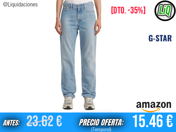 G-STAR Iggie Straight Vintage Stratus Blue Multicolor, estilo icónico y auténtico. ✨mujer
Talla: 28W / 32L