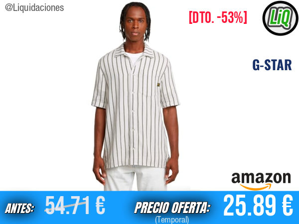 G-STAR Camiseta Regular Multicolor con Bolsillo: estilo auténtico y versátil. ✨hombre
Talla: L