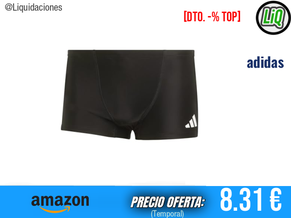 adidas Sport Swim Boxers Swimwear en Negro, estilo deportivo para piscina y playa. ✨hombre
Talla: 42