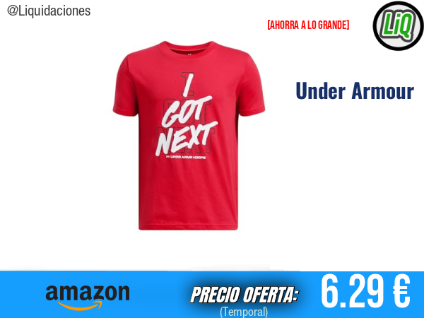 Under Armour UA B Hoops Next SS Shirt: Comodidad y estilo para cada jugada. ✨niño
Talla: S-M
