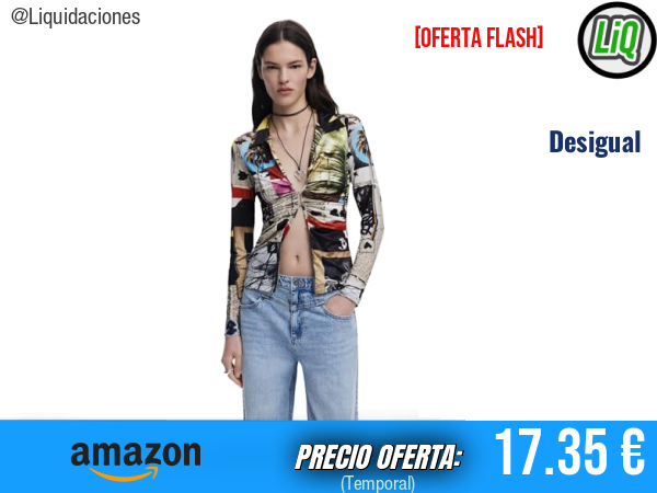 Desigual TS_Newspaper_Lacroix 2000 Black: estilo icónico que destaca. ✨mujer
Talla: M