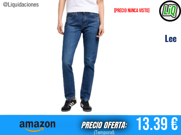 Lee Rider Jeans Indigo Revival – Corte Slim Recto que estiliza tu look. ✨mujer
Talla: 28W / 35L