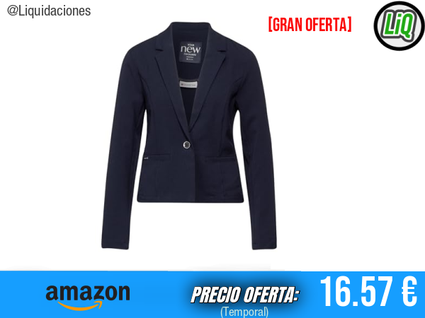 Street One A212156 Blazer Corto Azul Intenso: Estilo Elegante y Versátil. ✨mujer
Talla: 44