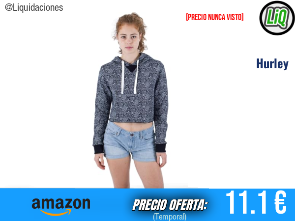 Hurley Oceancare Paisley: sudadera con estilo para destacar. ✨mujer
Talla: XS
