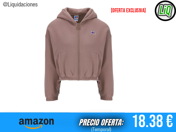 Russell Athletic ZIP THROUGH HOODY JACKET: comodidad deportiva con estilo diario. ✨mujer
Talla: XS