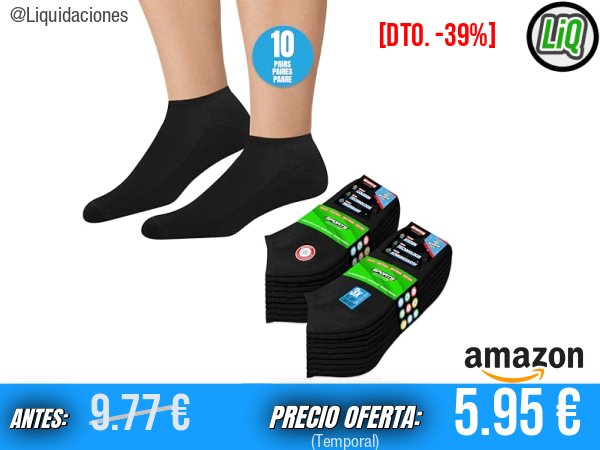 SOXCO: 10 pares de calcetines tobilleros frescos y cómodos para tu día a día. ✨mujer hombre
Talla: 35 38 39 42 43 46 47 50 varios colores
