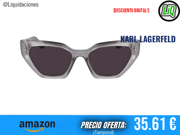 KARL LAGERFELD KL6145S Gafas Grey: Estilo Icónico y Sofisticado. ✨unisex
Talla: 54-140-19