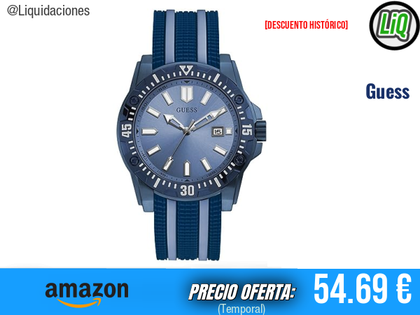 Guess Analógico GW0055G2: estilo icónico y elegante para cada ocasión. ✨hombre
Talla: 46MM