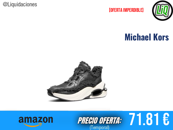 Michael Kors Toni Trainer Black: estilo urbano con toque premium. ✨mujer
Talla: 38 EU