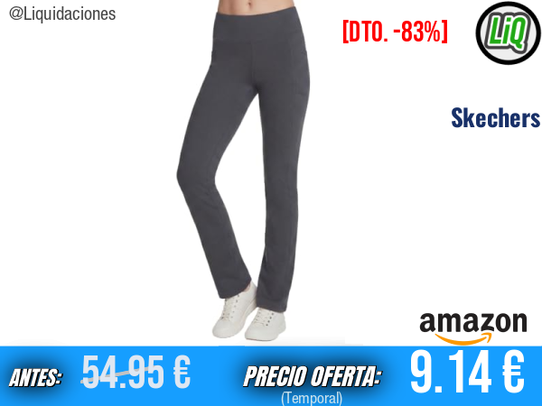 Skechers The Gowalk Pant OG Petite en color Asphalt: comodidad y estilo para cada día. ✨mujer
Talla: XS