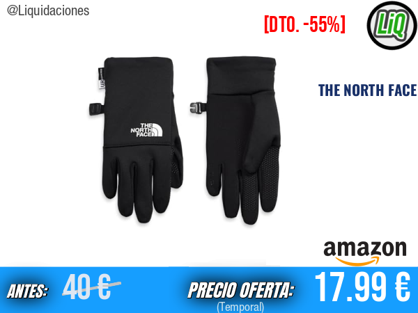 The North Face Kids' Recycled Etip Glove, guantes táctiles reciclados para el frío. ✨niño
Talla: M