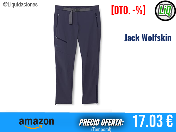 Jack Wolfskin Pantalones de Senderismo Holdsteig: Comodidad y Rendimiento en Cada Ruta. ✨mujer
Talla: 36